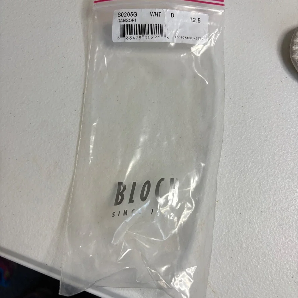 Bloch Dansoft S0205G Kids Ballet Dance Shoes‎ Slippers White Size 12.5